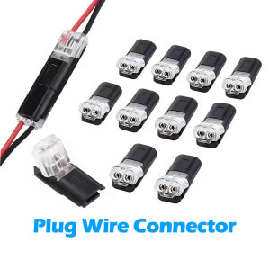 10-50 Pcs Electrical Connector Wire Cable - 2Pin Way Plug Automotive Wire Connector Plug Terminals Truck Car Quick Wire Connector Accessories D2 汽车电缆连接器