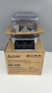 มิเตอร์ไฟฟ้า MITSUBISHI แท้ รุ่น MF-33E ขนาด 5 (15) A รุ่นใหม่สามารถสแกนบาร์โค้ดเช็คได้ รหัส 45956