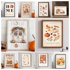 1pc Pumpkin Spice poster Autumn poster autumn decoration Pumpkin Autumn Farm Fresh Pumpkins autumn decoration poster