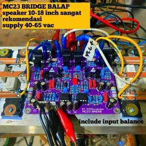 Kit Driver Power MC23 Bridge BTL Balap by.(M.EXO AUDIO)