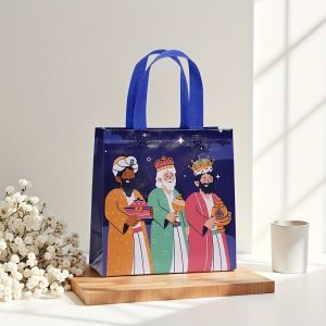 4/8/12Pcs Spain Three Kings Childrens Day Snowy Gift Wrapping Bags for Sweets Luxury Bags Festive Treat Candy Party Favor Tote