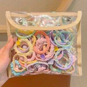 ที่คาดผมเด็กโดพามีน 5 ชิ้น แฟชั่นเกาหลี น่ารัก ยางรัดผมสีสันสดใส