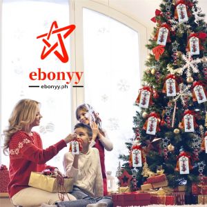 【COD】Creative Bells Angel Star Buckle Christmas Decoration Gift Candy Presents Bag Set With Tags Xmas Tree Decorative Pendants