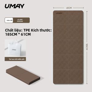 Umay(佑美) | Thảm Yoga Dày Dùng Trong Nhà Gập Được Chống Trượt Hấp Thụ Sốc Giảm Tiếng Ồn