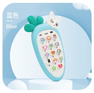 Mainan Edukasi Anak Bayi Handphone Bunyi Telepon Silikon Bentuk Wortel