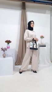 Tas Tote Kanvas Casual Motif Polka Dot/Cactus/Animal - Lunch Bag Wanita Premium