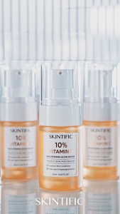 SKINTIFIC 10% Vitamin C ไบร์ทเทนนิ่ง โกลว์ เซรั่ม Brightening Glow Serum EXP:2027