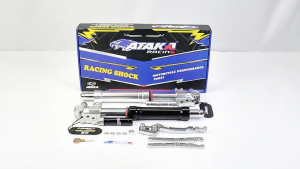 ATAKA โช้คหน้าแบบปรับตั้ง-หัวกลับ-ถุงลมจริง-ปรับตั้งจริง-NMAX V1 V2 Modified front fork inverted real airbag adjustable