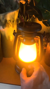 Lampu Led Tenaga Matahari Super Terang 3 Mode Cahaya Mitsuyama Ms-1041 / Lampu Obor Lentera Jadul Solar Panel / Lampu Lentera Tenaga Surya/Matahari ~ BRO