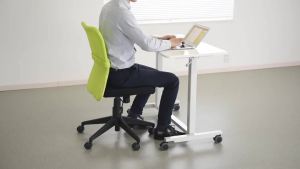 Sanwa Supply | Adjustable Ergonomic Mobile Workstation