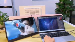 Brand New BYONE 15.6inch Portable Monitor Lcd Gaming Monitor 1920*1080P FHD 16:9 100% sRGB Monitor for Phone Laptop Switch XBOX PS4/5  Laptop Extender PC Android Switch Macbook HDMI