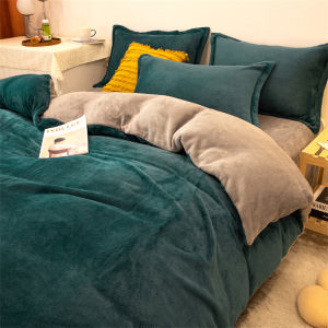 Thermal Warm No Hair Loss Flannel Duvet Set