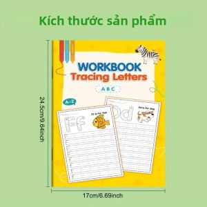 Sách Bài Tập Tô Chữ Cái Cho Trẻ Em - Luyện Tập Từ A-Z Với Hình Ảnh Chú Mèo Dễ Thương Sách Luyện Kỹ Năng Viết Cho Trẻ Mới Biết Đi Và Trẻ Mẫu Giáo