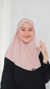 Jilbab Khimar Instan Bergo Olga Sport /Hijab Bergo Sport Jersey/ Bergo Sport Tali Jersey - Kerudung Wanita / - Kerudung Olahraga - Kerudung Hijab Jilbab Instan Jersey Terbaru
