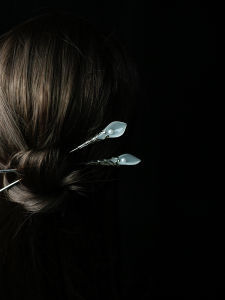 New Chinese Style Simple High-End Horse Foot Lotus Flower Hairpin Traditional National Fashion Alloy Silver Gold Plated Hair Accessories