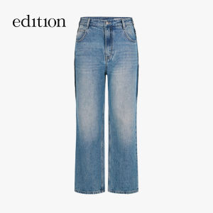 edition | Cotton Linen Vintage Frayed Straight Leg Trousers
