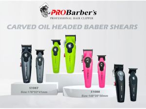 ProBarBers-1087 Hair salon special hair clipper With base electric hair trimmer stainless steel blade hair clipper USB rechargeable
