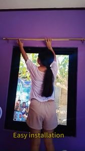 【BUY1 TAKE 1】NEW Gold/Silver Curtain Rod: Netendable & Adjustable Thick Set with Screw & Bracket