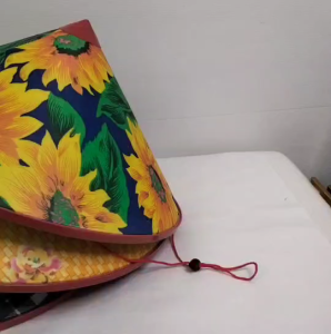 งอบ หมวกเวียดนาม ขนาด สูง 28 ซม. กว้าง 41 ซม. มีสายรัดคาง งอบเวียดนาม พลาสติกกันน้ำ