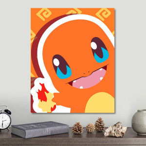 Bandai | Anime Pokémon Cartoon Oil Painting By Numbers Home Decor Modern Wall Decor for Living Room Bedroom Perfect Gift No Frame