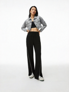 Vero Moda | Elastic Waist Loose Straight Casual Pants