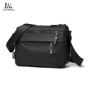LouisWill Mens Shoulder Bag Fashion Messenger Bag Travel Bag Business Bag Large Capacity Cross Body Bag Waterproof Lightweight Casual Bag Leisure Sport Street Bag for College Student