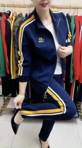 Bộ Nỉ Nữ Thu Đông Dài Tay Có Khóa Bộ Thể Thao Trung Niên Nữ Chất Đanh Dày Dặn Có Size Lớn -BB05