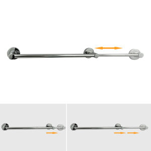 ELLEN Adjustable Single Towel Bar Expandable Bath Towel Holder Bathroom Wall Chrome or Black Towel Rack EL9924