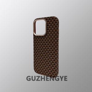 Gold Series Magsafe Carbon Fiber Kevlar Texture Phone Case for iPhone 16ProMax Apple 17Pro Matte Anti-Fingerprint Business Style