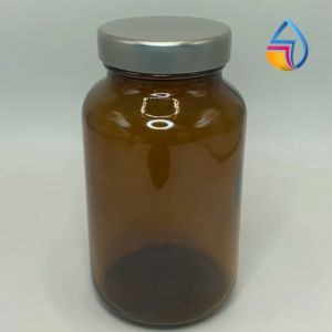 200ml Light Amber Glass w/ Aluminum Cap