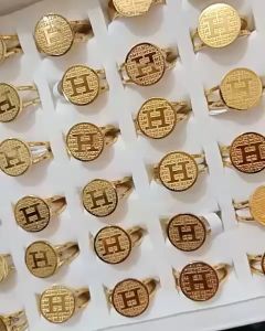 XDS Cincin Lapis Emas Titanium: Aksesoris Perhiasan Unik