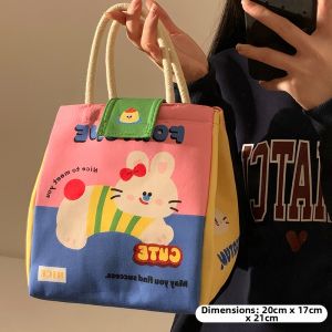XINDONGXINGQIU | Cute Insulated Lunch Bag for Students and Office Workers Thickened Foil