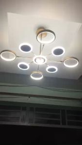 Đèn thả chùm DELLER loại 12 bóng với 3 chế độ ánh sáng hiện đại trang trí nội thất sang trọng - kèm điều khiển từ xa