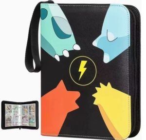New Pokemon Card Collection Album 400pcs Binder Card Album Book Cartoon Pu Zipper Photo Album File Anime Peripheral Toys Gift