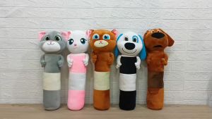 Boneka Guling Kucing Lucu Talking Tom Hank Qinger Angela Ben