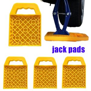 RV Jack Pads Car Stabilizer Leveling Jack Block Pads UV Resistant For Campers RV Trailers Non-slip RV Blocks 4-piece Set