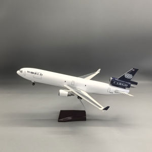 World Cargo MD-11 Airplane Model 47CM Resin Planes Diecast Aircraft Adults Fun Assemble With Stable Base Enthusiast Collected