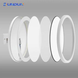 DunDun LED โคมไฟ 0.98 นิ้ว 6W - 24W ลดราคา บางลง แสงขาว แสงวอร์เม้น เทรงกลม