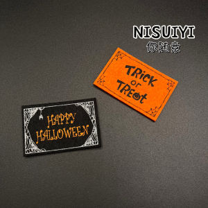 Dark Style Miniature Dollhouse Carpet Halloween Scene Decoration DIY Handmade Accessories Small Carpet Decorations