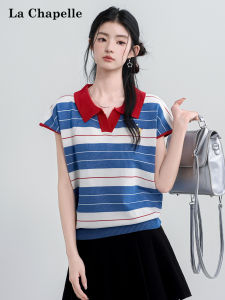 La Chapelle | Embroidery and Design Sense Polo Neck Short Sleeve T-shirt