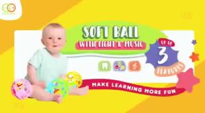 GOODWAY Soft Ball Gigitan Bayi Musik BPA Free Teether Rattle Mainan Bayi GWG106