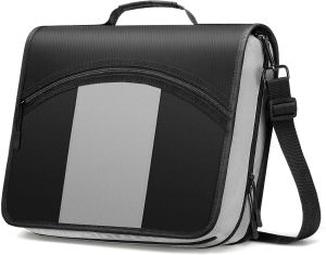 MoKo Zipper Binder Multi-Pocket School Binder Organizer withHandle and Shoulder Strap Storage Bag