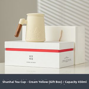 Separate Tea Cup Lid Office Porcelain