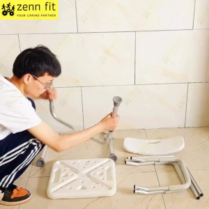 Adjustable Shower Chair Bathroom Toilet Chair Non-Slip Suction Cup Bath Shower For Elderly & Patient Use