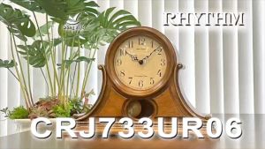 Đồng hồ để bàn Rhythm CRJ733UR06 – Kt 44.8 x 31.4 x 13.6cm 2.4kg. Vỏ gỗ. Dùng Pin.