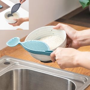 New Rice Washing Stick Tool Multi-Purpose Stirring Rice Washer With Strainer Creative Plastic Japanese Rice Cleaner Kitchen Tool