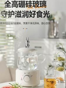Mini Electric Slow Cooker Health Pot Small Tea Maker Swallows Nest Rose Health Cup Gift for Womens Day Multi-Functional