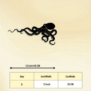 CIFbuy | CIFBUY Vintage Octopus Metal Wall Art Iron Tentacle Sculpture Nautical Marine Decor for Bathroom Beach House Home Living Room