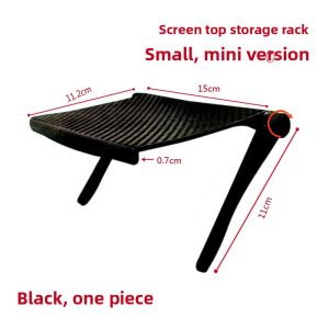 Ultra-Thin Home Use TV Box Display Stand Router Storage Rack Bedroom Living Room Organizer No Drilling Required Plastic Material