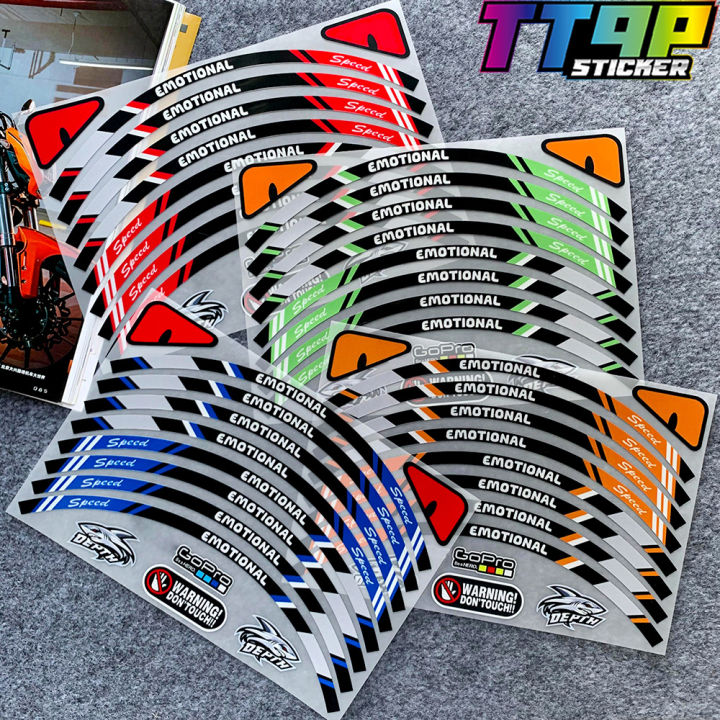 8 CÁI 10in 12in 13in 14in 15” 16” 17” 18” 19” 21” Miếng dán lốp xe máy ...